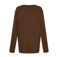 thumbnail image 5 of Long Sleeve Tops for Women T-Shirt Casual Solid Colour Tops T Shirt Round Neck Pullover Blouse, 5 of 5