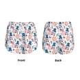 thumbnail image 5 of Picia American Gnomes Pattern Women's 2 in 1 Athletic Running Shorts High Waisted Workout Casual Gym Sweat Shorts with Comfy Liner Zipper Pockets-XX-Large, 5 of 9