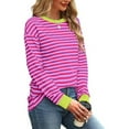 thumbnail image 4 of WEAIXIMIUNG Sweat à Capuche Zippé pour Femmes, Contraste de Couleur, Col Rond, Manches Longues, Décontracté, 4 of 8