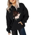 thumbnail image 2 of RMGVDSD Hoodies for Girls Kids Horse Print Long Sleeve Hooded Sweatshirts Back To School Graphic Pullover Tops Fall Winter Clothes Kids Sweatshirt 10-11 Years, 2 of 4