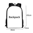 thumbnail image 2 of Wednesday Addams Backpack Three-piece Set Student School Bag Canvas Bag V, 2 of 4