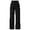 Black, variant on High Waist Corduroy Pants, Wide Leg Straight Trousers, Big Size, Patch Pocket, Fall Winter, Elastic Waist, Women