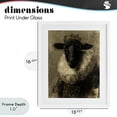 thumbnail image 4 of Stupell Industries Traditional Noble Ram Portrait White Framed Print Under Glass, 13 x 16, by Svetlana Aleynikova, 4 of 8