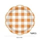 thumbnail image 3 of Platos de papel de cosecha otoñal, platos de postre a cuadros vichy, platos de papel de 18 cm para pastel, ensalada y fruta, platos desechables de otoño, vajilla a cuadros naranja y blanco - Artículos, 3 of 6