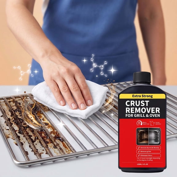 Clearance! Oven Cleaner Heavy Duty Grill Degreaser for Kitchen Stove Top Cookware Baking Pan Deep Cleaning Solution Removes Burnt Grease Grime Residue Household Maintenance Supplies