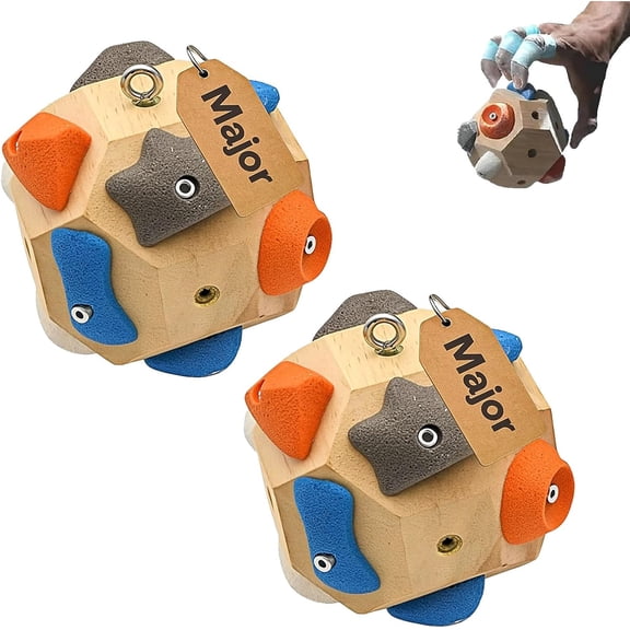 Handcrafted Boulder Block – 2026 Upgraded 3D Rock Climbing Finger Training Tool & Boulder Ball for Climbers