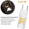 thumbnail image 3 of THTGDW-G8 120V 2W LED Bulb WB25X10019 Microwave Light Bulbs Compitable with G-E Halogen Oven Parts WB08X10050 WB36X10246 AC110V-130V 5-Pack (Warm White), 3 of 4