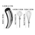 thumbnail image 3 of OEFNTAC Cordless Rechargeable Electric Handheld Whisk Compact Mini Portable Mixer 5-Speed Stainless Steel Beater Home Baking Cake Cream Egg Milk Frother DIY Kitchen Appliance Easy Clean, 3 of 5
