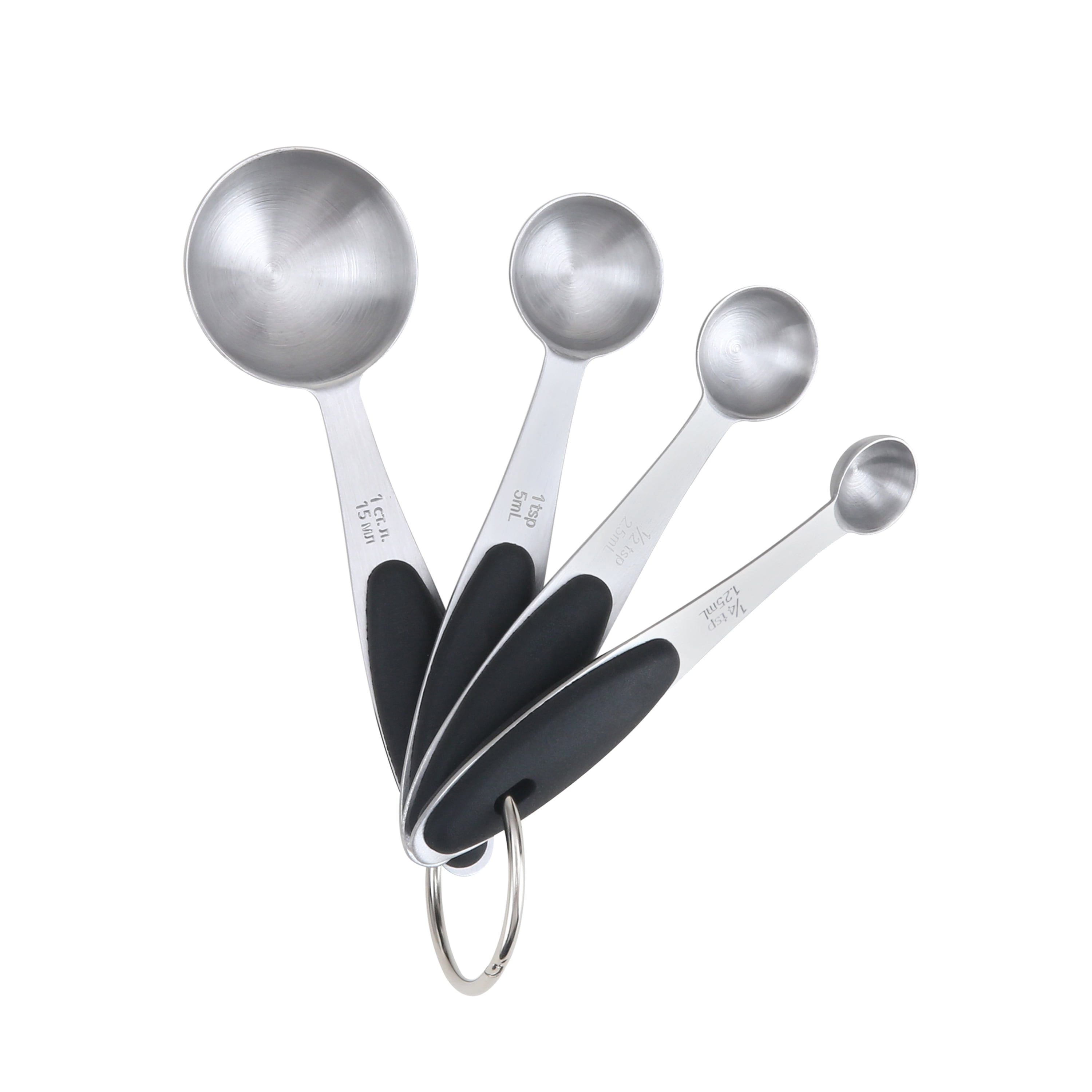 Zorveiio Stainless Steel Measuring Spoons Set, Mini Measuring Spoon 1/64,  1/32, 1/16, 1/8, 1/4 tsp Metal Teaspoon Measure Spoon for Dry or Liquid