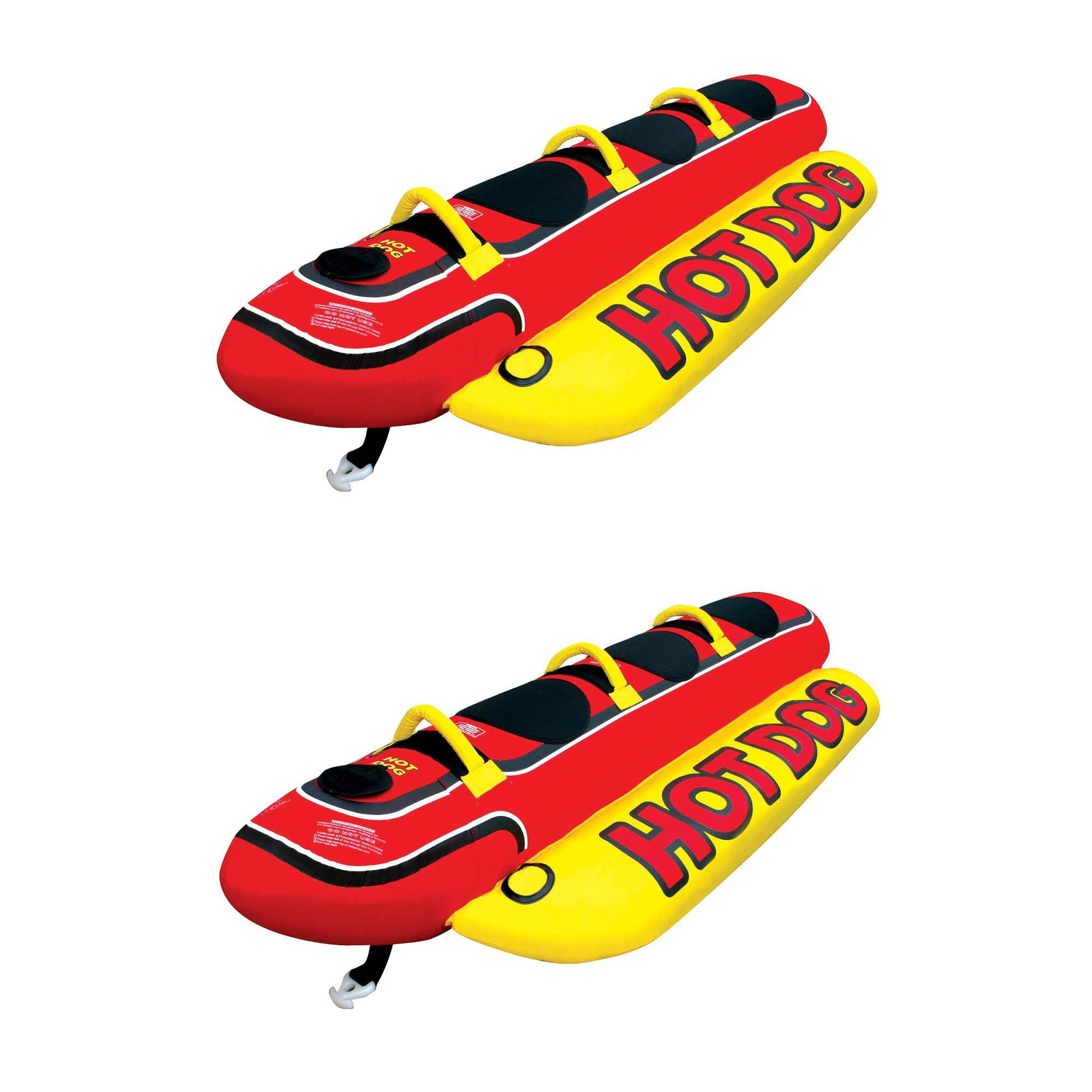 NEW Airhead HD-3 Hot Dog 3 Triple Rider Towable Inflatable Boat Ski Tube Float 