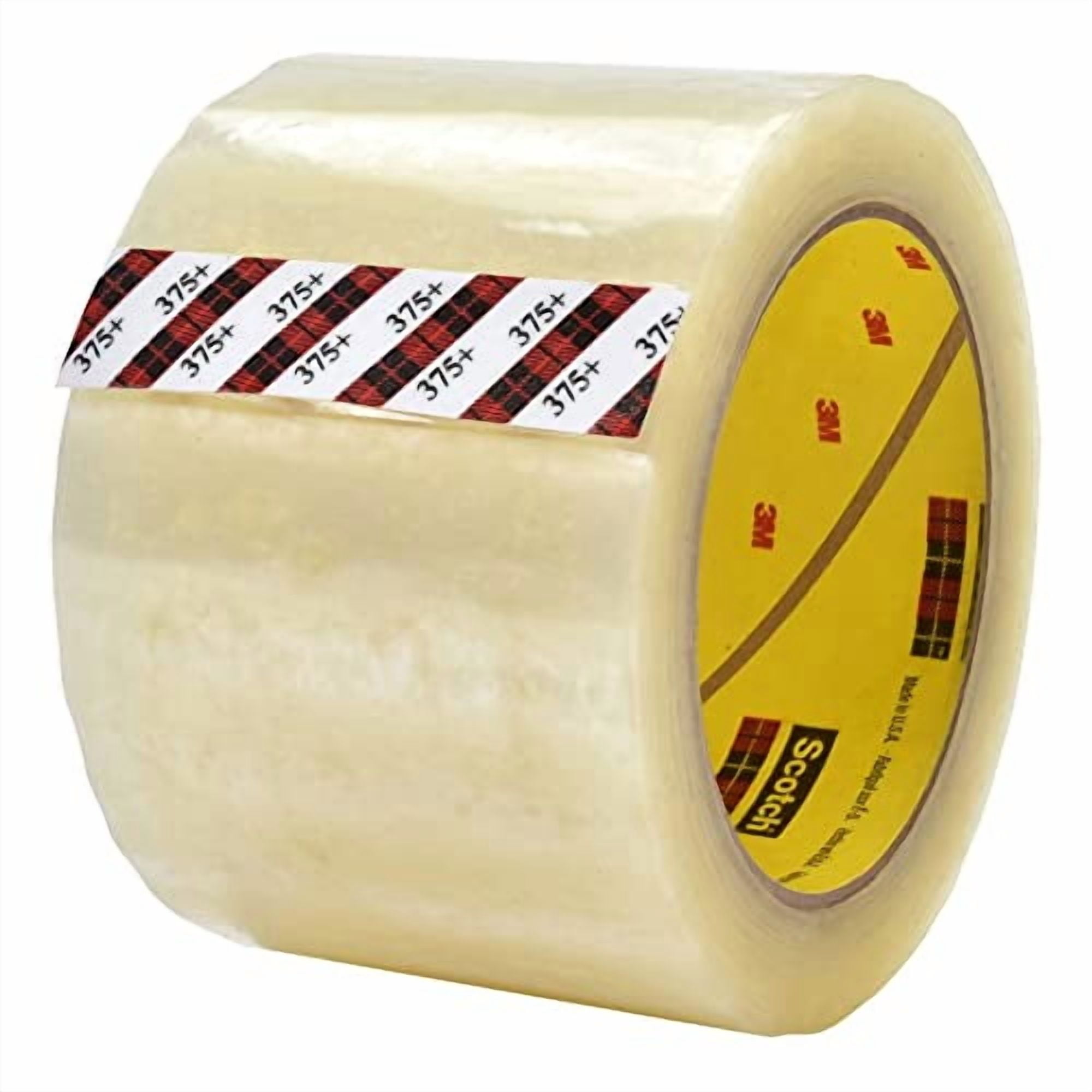Scotch® 375+ High-Tack Box-Sealing Tape Rolls, 1.88" x 54.6 Yd, Clear, Pack Of 1 Roll