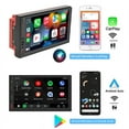thumbnail image 2 of 2 Din Car Radio  CarPlay Wireless Android-Auto Bluetooth MP5 Multimedia Player Handsfree USB Audio System Head Unit FS02W Din Car Stereo 7 Inch HD Touch Screen Bluetooth Car Radio Receive, 2 of 6