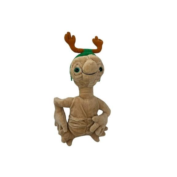 Reindeer Ears The Extra-Terrestrial E.T Plush Doll Soft Stuffed 8” Holiday Gift