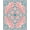 Pink, Pattern 7, variant on ODIKA 4' x 6' Machine Washable Non-Slip Area Rug, Middle Eastern Medallion High Traffic Rug, Pink, 408057