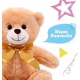 thumbnail image 4 of PELUCHERIA| Oso de Peluche Everbear Edition. Osito de Peluche con moño. Animales de Peluche Suave, Esponjoso y Resistente. Tam: 23 cm. Elaborado en poliéster. (Light), 4 of 5