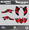 Red-shift, variant on Kalair GFX Graphics Kit for Honda ATV TRX 400EX (2008-2016) Blazing Series