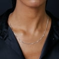 thumbnail image 4 of Sterling Silver 925 High Polished Box 024 Chain 1.3mm Made in Italy 22" Jewelry Female Unisex, 4 of 5