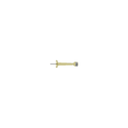 thumbnail image 2 of Deltana BDS30U3-UNL 3-1/4" Baseboard Door Bumper; Solid Brass; Unlacquered Bright Brass Finish, 2 of 3