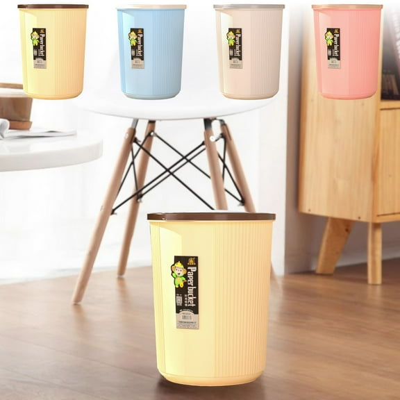 Kitchen Trash Can, Step-On Garbage Can with Lid, Tall Kitchen & Bathroom Trash Can, Small Office Waste Bin, Pink - Xuniizn