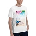 thumbnail image 2 of Bingfone Butterfly In Blossoms Zen Men'S Loose Fit Short-Sleeve Pocket T-Shirt, 2 of 7