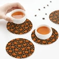 thumbnail image 5 of Kdxio Quirky Corn Pumpkin Funny Coasters,4 Pcs Leather Coasters,Housewarming Gifts,Protect Furniture from Water Marks Scratch and Damage, 5 of 6