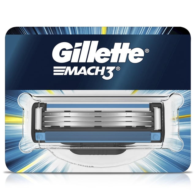 Cartucho de Rastrillo Gillette Mach3 con 3 Hojas para Rasurar 10 pzas