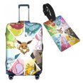 thumbnail image 1 of Anime Cartoon Pokemon Pikachu (7) Travel Suitcase Protector Elastic Washable Protective Baggage Covers With Concealed Zipper For 18-21 Inch Suitcase - S, 1 of 5