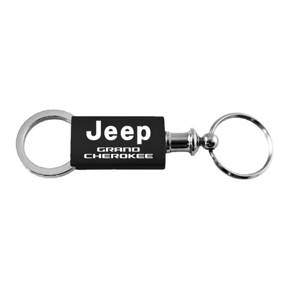 Jeep Grand Cherokee Anodized Aluminum Valet Key Fob (Black)