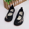thumbnail image 5 of Quaouag Women's Embroidered Mesh Ballet Comfortable Casual Mary Jane Shoes for Walking Daily Outfits, 5 of 7