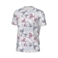 thumbnail image 6 of Wukai Lilies Flowers Print Men's Short-Sleeved Mesh T-Shirt,Quick-Dry Short Sleeve Workout T-Shirt-XX-Large, 6 of 8