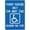 Warning Sign 2, variant on Handicap Parking Sign (Special Plate Required Unauthorized Removed) - 8"x12" Metal Security Tin Warning Sign, Accessibility Decor for Street Business Home Parking Lot