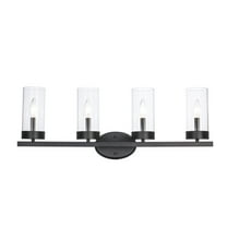 Trans Globe Lighting 71734 Meadowlark 4 Light 30" Wide Bathroom Vanity Light - Black