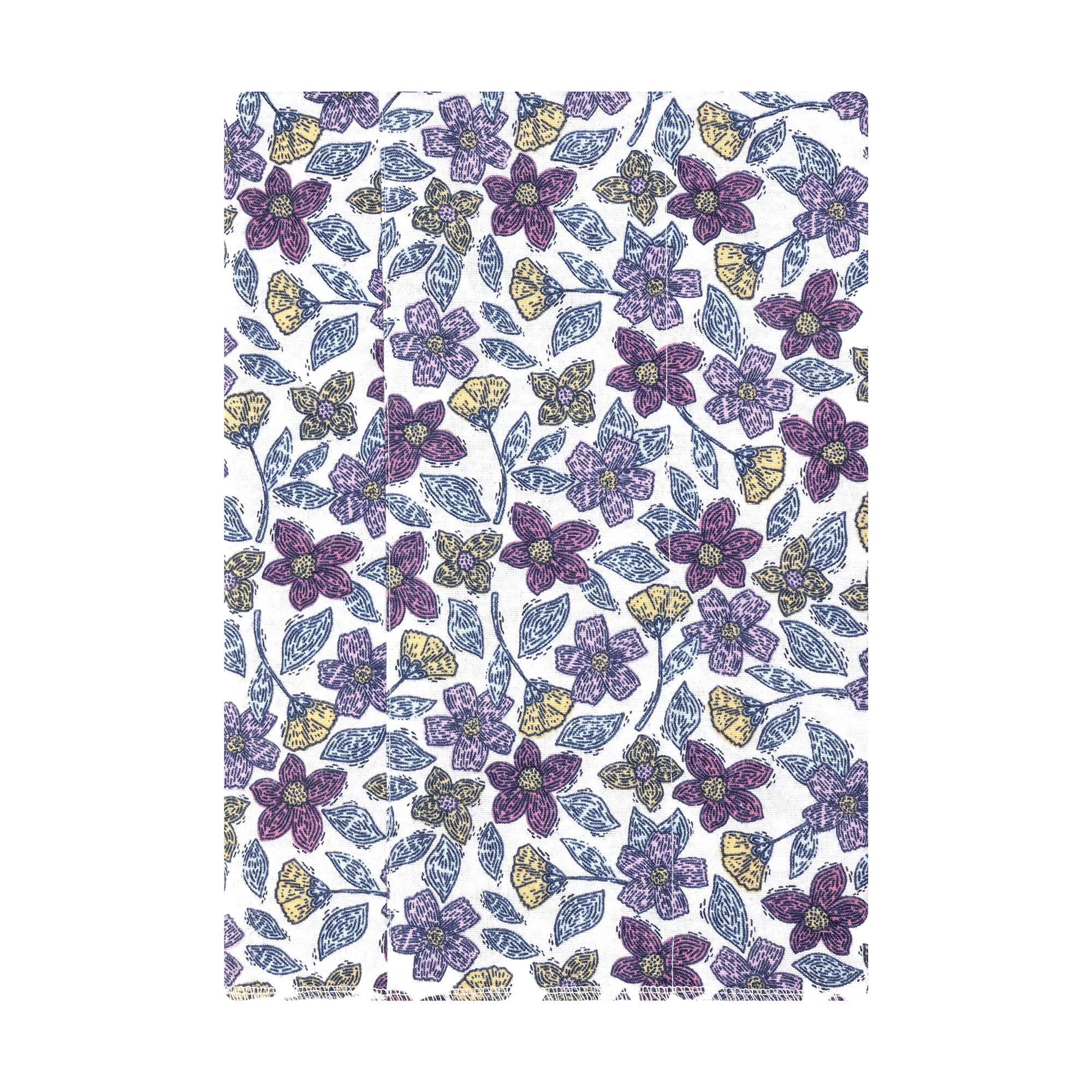 Hudson Baby Girl Cotton Polyester Flannel Burp Cloths 7-Pack, Begonia Pink Floral, One Size