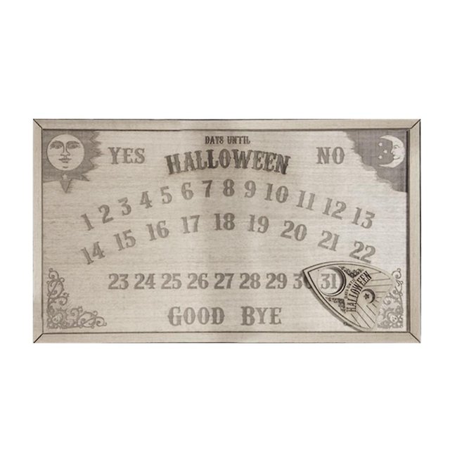 Cuenta atrás decorada para Halloween marca el cronómetro del calendario del hogar y la Oficina