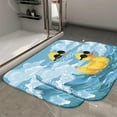 thumbnail image 2 of 1pc Duck Pattern Absorbent Non-Slip Bathroom Thickened Flannel Rug Decor,Soft,Quick Drying,Suitable For Indoor/outdoor Use,Bathrooms,Bedrooms,Kitchens,Terrace,Laundry Rooms,16"x24", 2 of 9