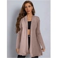 thumbnail image 2 of Suéter Mujer Moda Sweater Dama Abierto Tejido Punto Diseño Colorido, 2 of 4