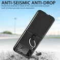thumbnail image 5 of Allytech Z Flip 4 Case, Galaxy Z Flip 4 Wallet Case Cover, Premium PU Leather Slim Fit Shockproof with Ring Holder Anti-scratch Back Shell Case for Samsung Galaxy Z Flip 4 5G Phone - Black, 5 of 7