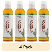 (4 pack) Originals by Africa’s Best Carrot & Tea Tree Oil Therapy for Dry Hair and Skin, 6 fl oz, Moisturizing, Unisex,
