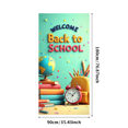 thumbnail image 1 of Colorful Welcome to School Banner with School Supplies Elements Background Backdrop, for School Openings Classroom Decorations Back - to - School Parties Photography Props, 1 of 3