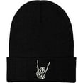 thumbnail image 4 of Anime Skull Beanies for Men and Women, Cool Emo Stuff Goth Fashion Skeleton Knit Hat Gifts, 4 of 6