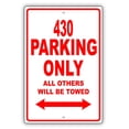 thumbnail image 1 of MASERATI 430 Parking Only All Others Will Be Towed Ridiculous Funny Novelty Garage Aluminum Sign 18"x24" Plate, 1 of 1