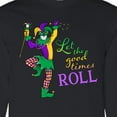 thumbnail image 4 of Inktastic Let the Good Times Roll Mardi Gras Jester Long Sleeve T-Shirt, 4 of 5