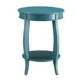 thumbnail image 3 of ACME Aberta Wood Round End Table with Bottom Shelf in Red, 3 of 12