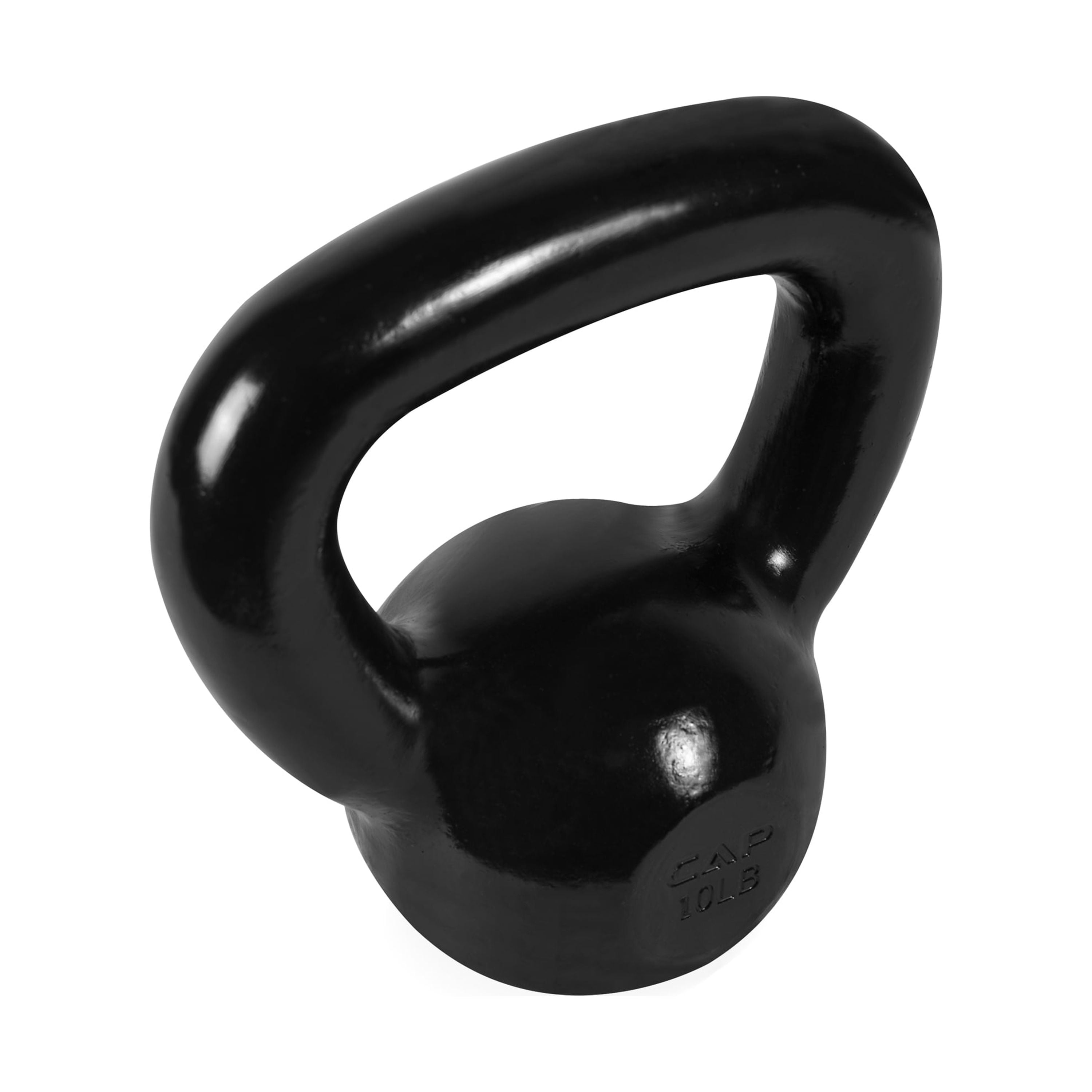 CAP Barbell Cast Iron Kettlebell, Black, 10 Lbs. - 80 Lbs