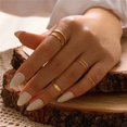 thumbnail image 1 of Silver Color Crystal Rings Set for Women, Cubic Zirconia Moon Arrow Flower Heart Finger Wedding Rings, Female Fashion Jewelry 16504, 1 of 6