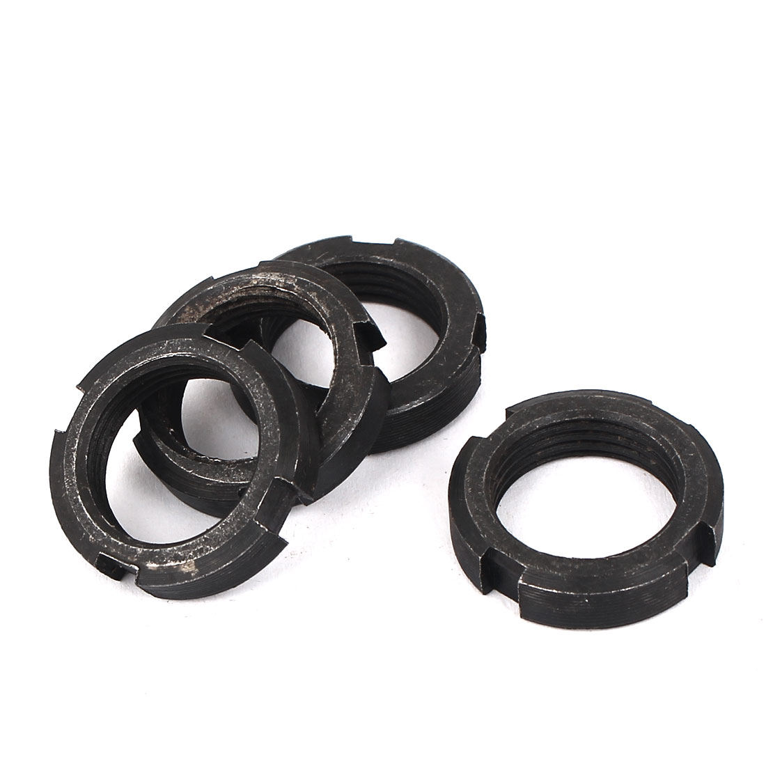 Uxcell 4 Pcs M20 x 1.5mm FourSlot Slotted Round Nuts for Hook Spanners