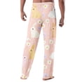thumbnail image 4 of Hearthz Easter Mens Pajamas Bottoms Easter Eggs Graphic Lounge Pants Men Drawstring Straight Leg Sleep Bottoms with Pocket, 4 of 4