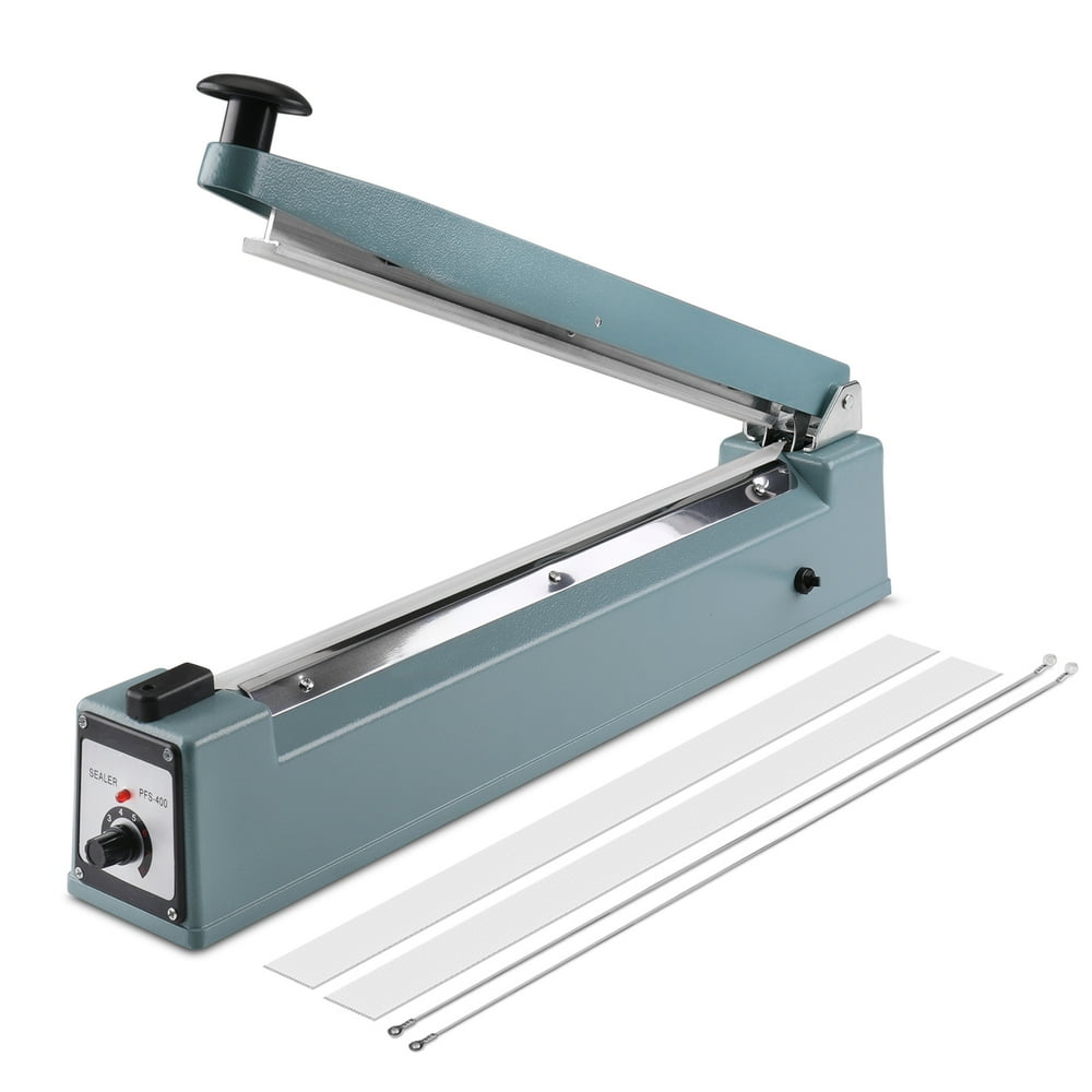 16" Inch (400mm) Impulse Sealer 400W Manual Plastic Bag Heat Seal