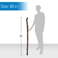 thumbnail image 5 of Bastón de madera natural RMS - Bastón de senderismo artesanal de 122 cm - Ideal para personas con discapacidad o movilidad reducida (mango acanalado, 122 cm), 5 of 5