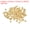 Gold, variant on Uxcell 200 Pack 5.4mm Crimp Beads Covers Round Open Beads End Tips Gold